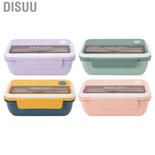 Disuu Salad Container  Independent Space 1100ml Plastic Lunch Container with  for Students for School