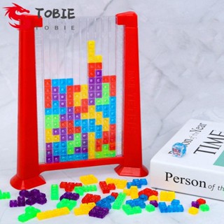 Tobie จิ๊กซอว์ 3 มิติ สามมิติ สีสันสดใส ของเล่นเพื่อการศึกษา สําหรับเด็ก Tetris Montessori ของเล่นตัวต่อบอร์ด