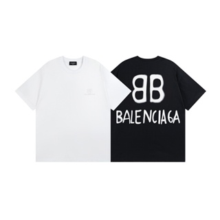 Ba -เสื้อยืดแขนสั้น พิมพ์ลายกราฟฟิติ BB Backlit Dfer