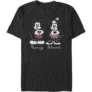 เสื้อยืด พิมพ์ลาย Disney Mickey Always Forever สไตล์คลาสสิก สําหรับผู้ชาย