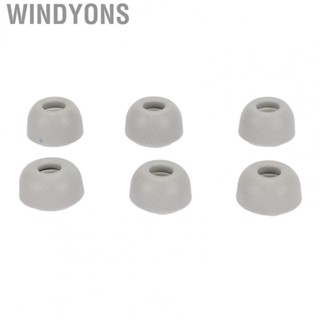 Windyons Memory Foam Eartips  Noise Reduction Professional Slow Rebound Replacement Earbud Tips Perfect Fit 6Pcs  for