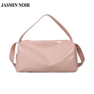 Jasmin NOIR กระเป๋าสะพายไหล่ หนัง PU ใบใหญ่ เรียบง่าย สําหรับสตรี