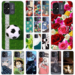 เคสซิลิโคนนิ่ม ลายการ์ตูนฟุตบอลน่ารัก สําหรับ Xiaomi Redmi 11A Redmi11 Redmi 12C