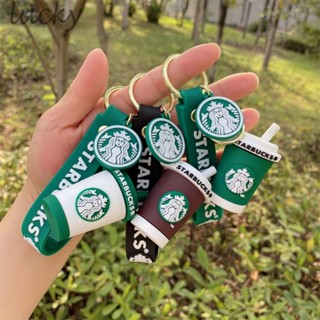 Starbucks พวงกุญแจ จี้รูปแก้วชานม กาแฟ สําหรับตกแต่งกระเป๋า