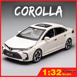 Klt โมเดลรถบรรทุกโลหะ 1:32 Toyota Corolla ของเล่นสําหรับเด็ก