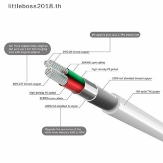 [littleboss] สายชาร์จ USB สําหรับ iPhone X 10 8 7 6 iOS 11.3