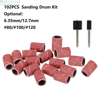 【Big Discounts】Sanding Drum Kit Carborundum Grinding Tool Metal Grinding Red Drum Sanding Kit#BBHOOD