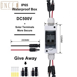 【ONCEMOREAGAIN】PV Isolator Switch DC500v IP65 Disconnect Circuit Breaker For Solar Panels New