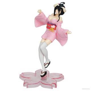 โมเดลฟิกเกอร์ OVER LORD albedo Action Figure Sakura Kimono Wafuku น่ารัก ของเล่นสําหรับเด็ก ตกแต่งบ้าน เก็บสะสม ของขวัญ