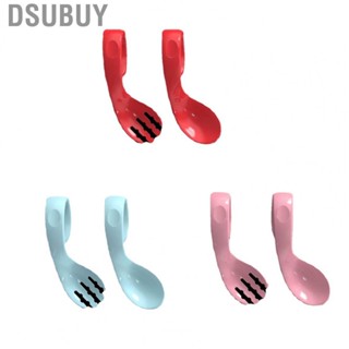 Dsubuy Baby Bendable  Arc Shaped Small Mouth reusable Training Spoons for Self Directed Eating