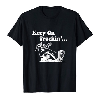 เสื้อยืด พิมพ์ลายการ์ตูน Nice Kawaii Robert Crumb Keep Truckin Comic Fans ขนาดใหญ่