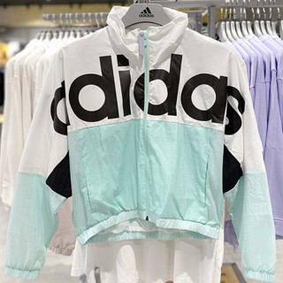 Adidas ของแท้ 100% เสื้อแจ็กเก็ตกันลม น้ําหนักเบา แห้งเร็ว สําหรับผู้หญิง