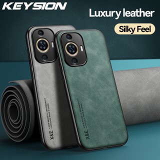 Keysion เคสโทรศัพท์หนัง ซิลิโคนนิ่ม PC กันกระแทก หรูหรา สไตล์เรโทร สําหรับ Huawei Nova 11 Pro Nova 11 10 Pro