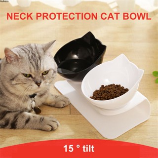 Ready Nonslip Double Cat Bowl Pet Water Food Feed Dog Bowls Pet Bowl With Inclination Stand Cats Feeder Feeding Bowl Kitten Supplies Serein