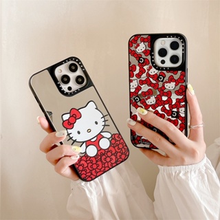 Casetifg ขายดี เคสโทรศัพท์ซิลิโคน TPU แข็ง กันกระแทก ลาย Hello Kitty KT พร้อมกล่อง สําหรับ iPhone 11 12 13 14 Pro Max 14Plus