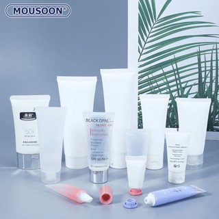 MOUSOON หลอดเครื่องสำอาง PE เรียบขวดเดินทาง