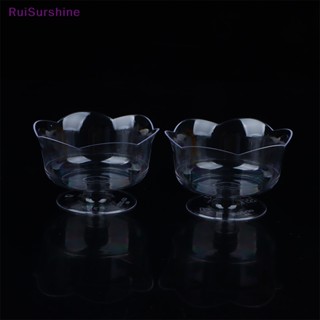 Ruisurshine ใหม่ ถ้วยพลาสติกใส สําหรับใส่มูส ขนมหวาน 10 ชิ้น
