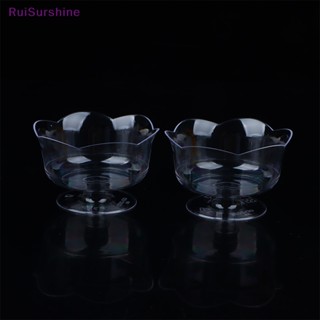 Ruisurshine ใหม่ ถ้วยพลาสติกใส สําหรับใส่มูส ขนมหวาน 10 ชิ้น