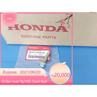 95701-10040-00โบ้ลต์(10*40) หัวเบอร์14ยึดสวิงอาร์มแท้HONDA Click 125i/150i,PCX125/150/160,SH150 1ชิ้น