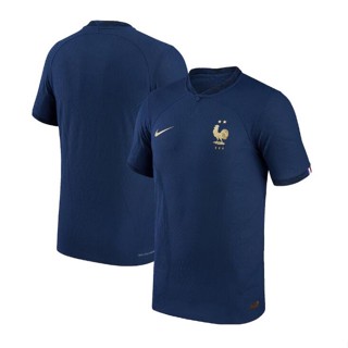 เสื้อกีฬาแขนสั้น ลายทีมชาติฟุตบอล France Home jersey 2022 23 ชุดเหย้า สําหรับผู้ชาย และผู้ใหญ่