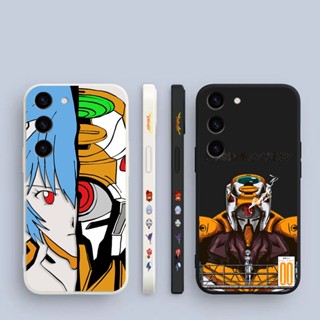 เคสโทรศัพท์มือถือซิลิโคน พิมพ์ลายการ์ตูน Neon Genesis Evangelion มีลายด้านข้าง สําหรับ Samsung Galaxy S23 S22 S21 S20 FE Ultra Plus S10 S10E S9 S8 Lite Plus 5G