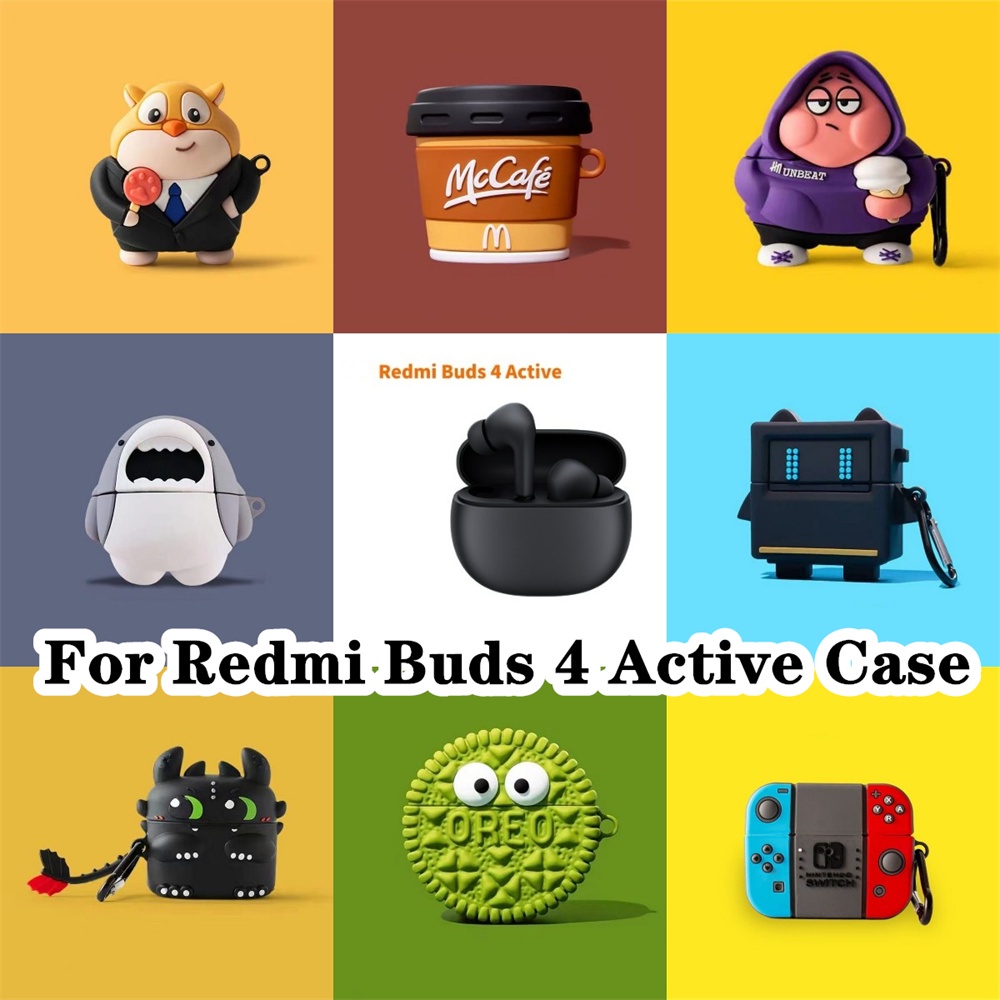 พร้อมส่ง! นําไปใช้กับ Xiaomi Redmi Buds 4 Active เคส Case เคสหูฟัง ซีรีส์การ์ตูนอินเทรนด์ ซิลิโคนนุ่ม เคส เคสหูฟัง