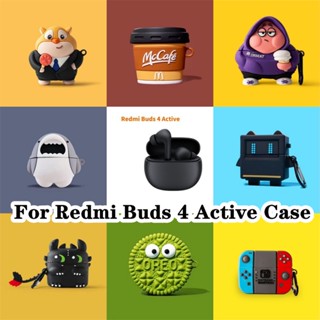 【คุณภาพสูง】เคสหูฟัง แบบนิ่ม ลายการ์ตูน สําหรับ Redmi Buds 4 Xiaomi Redmi Buds 4