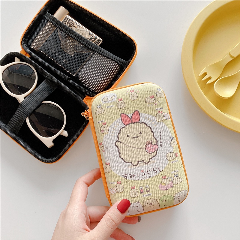 กระเป๋าเคส ลายมิกกี้ มินนี่เมาส์น่ารัก สําหรับจัดเก็บหูฟัง สายชาร์จพาวเวอร์แบงค์