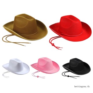 Bettingyou | | หมวก Fedora ผ้าหนา สีพื้น กันฝุ่น สไตล์คาวบอย สําหรับผู้หญิง ผู้ชาย