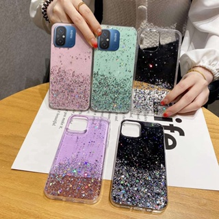 Xiaomi Redmi A1 A2 12C Redmi12C RedmiA1 RedmiA2 Bling Glitter Case Sequins Silicone Cover Luxury Foil Powder Soft Casing Crystal Flexible TPU Phone Shell