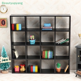 [Beautyupyang] ชั้นวางหนังสือ ขนาดเล็ก สําหรับบ้านตุ๊กตา 1/12