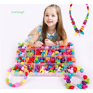 [TinChingT] ลูกปัดจิ๊กซอว์ สร้อยข้อมือ หลากสีสัน DIY ของเล่นสําหรับเด็ก 450 ชิ้น ต่อชุด