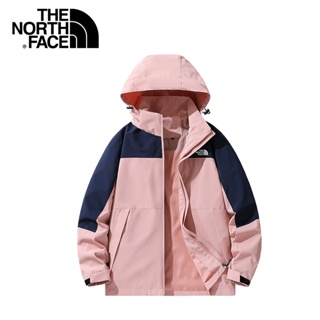 The NORTH FACE เสื้อแจ็กเก็ต เสื้อฮู้ดดี้ กันน้ํา คุณภาพสูง สีพื้น สําหรับผู้หญิง 2023