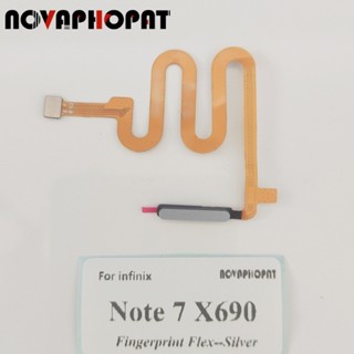 Novaphopat สายเคเบิลเซนเซอร์ลายนิ้วมือ สําหรับ Infinix Note 8 7 Lite 10 Pro X656 X690 X692 X693 X695