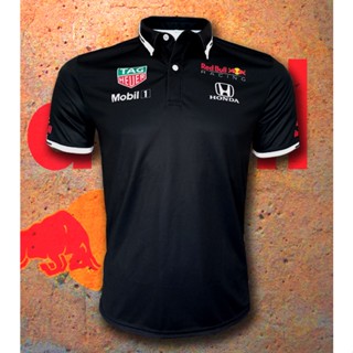 เสื้อโปโล Polo Formula One ทีม Honda-Red Bull Racing เสื้อทีม ฮอนด้า เรดบูล เรสซิ่ง #FM0013 พิมพ์ลายทั้งตัว ไซส์ S-3XL