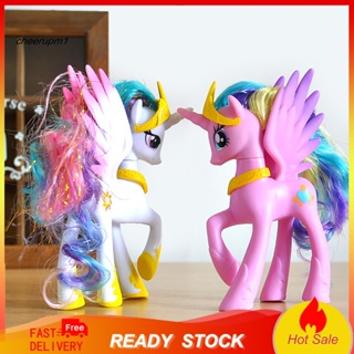 Cheers ตุ๊กตาฟิกเกอร์ My Little Pony Moon Princess PVC ขนาด 14 ซม. ของเล่นสะสม สําหรับเด็ก 1 ชิ้น