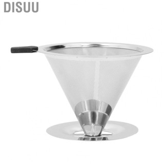 Disuu Pour Over Coffee Dripper  Stainless Steel Paperless for Traveling Backpacking