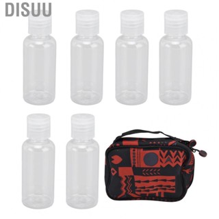 Disuu 6pcs Camping Spice Containers Mini Portable Transparent Jar Kit MU