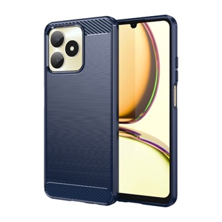 เคสโทรศัพท์ ซิลิโคนนิ่ม TPU คาร์บอนไฟเบอร์ สําหรับ Realme C53 Realme C53