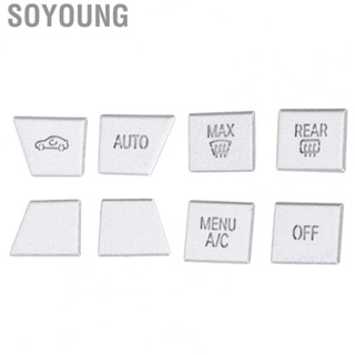 Soyoung 8pcs Console AC Conditioner Buttons Sequins Cover  Trim For 3 Series