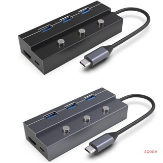 Zzz 5 in 1 ฮับเชื่อมต่อ Type C USB3 0 60W