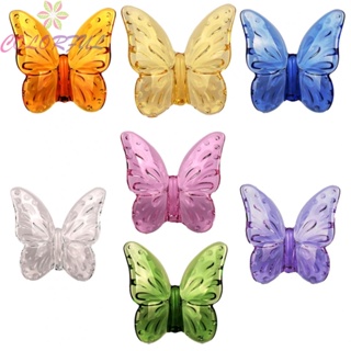 【COLORFUL】Butterfly Ornament Colored Glaze Crystal Reducing Shocks Various Styles