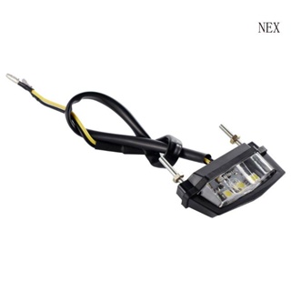 Nex ไฟป้ายทะเบียนรถจักรยานยนต์ กันน้ํา 12V ไฟท้าย ขนาดเล็ก สําหรับรถยนต์