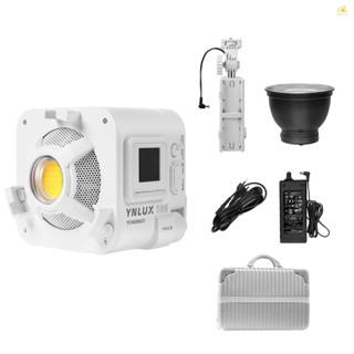 (spbpth)YONGNUO Ynlux100 ไฟเติมแสงวิดีโอ LED COB 100W 3200K-5600K สองสี หรี่แสงได้ 12 เอฟเฟคไฟ พร้อมเมาท์โบเวน NP-F