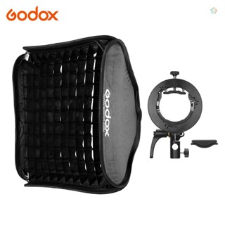 (adspth)Godox ซอฟท์บ็อกซ์กระจายแสงแฟลช 60 * 60 ซม. 24 * 24 นิ้ว พร้อมเมาท์โบเวน ชนิด S2 สําหรับแฟลช Speedlite Godox AD200Pro V1 series TT350