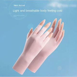 in stockBLOOMZO ถุงมือเพ้นท์เล็บ, โคมไฟ Led เล็บป้องกันรังสียูวีถุงมือครีมกันแดด, อุปกรณ์เสริมปกป้องผิวนิ้ว Anti-Uv Rays ป้องกันรังสีเล็บ Mittens ผู้หญิง