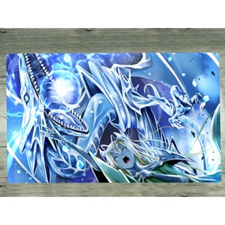 Yu-gi-oh! แผ่นรองเมาส์ ลายมังกร สีขาว สําหรับเล่นเกม