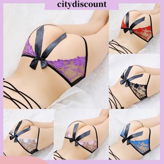 &lt;citydiscount&gt; กางเกงชั้นใน ปักลายดอกไม้ เซ็กซี่ สําหรับผู้หญิง