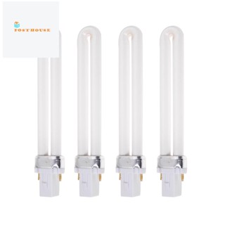 หลอดหลอดไฟ UV 9W แบบเปลี่ยน สําหรับเครื่องเป่าโคมไฟ UV 36w 4 ชิ้น