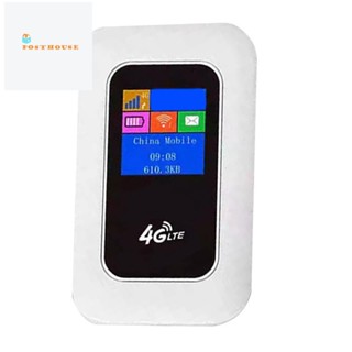 เราเตอร์ Wifi 4G MiFi 4G พร้อมหน้าจอ 150Mbps Wifi Modem 2100MAh สําหรับรถยนต์